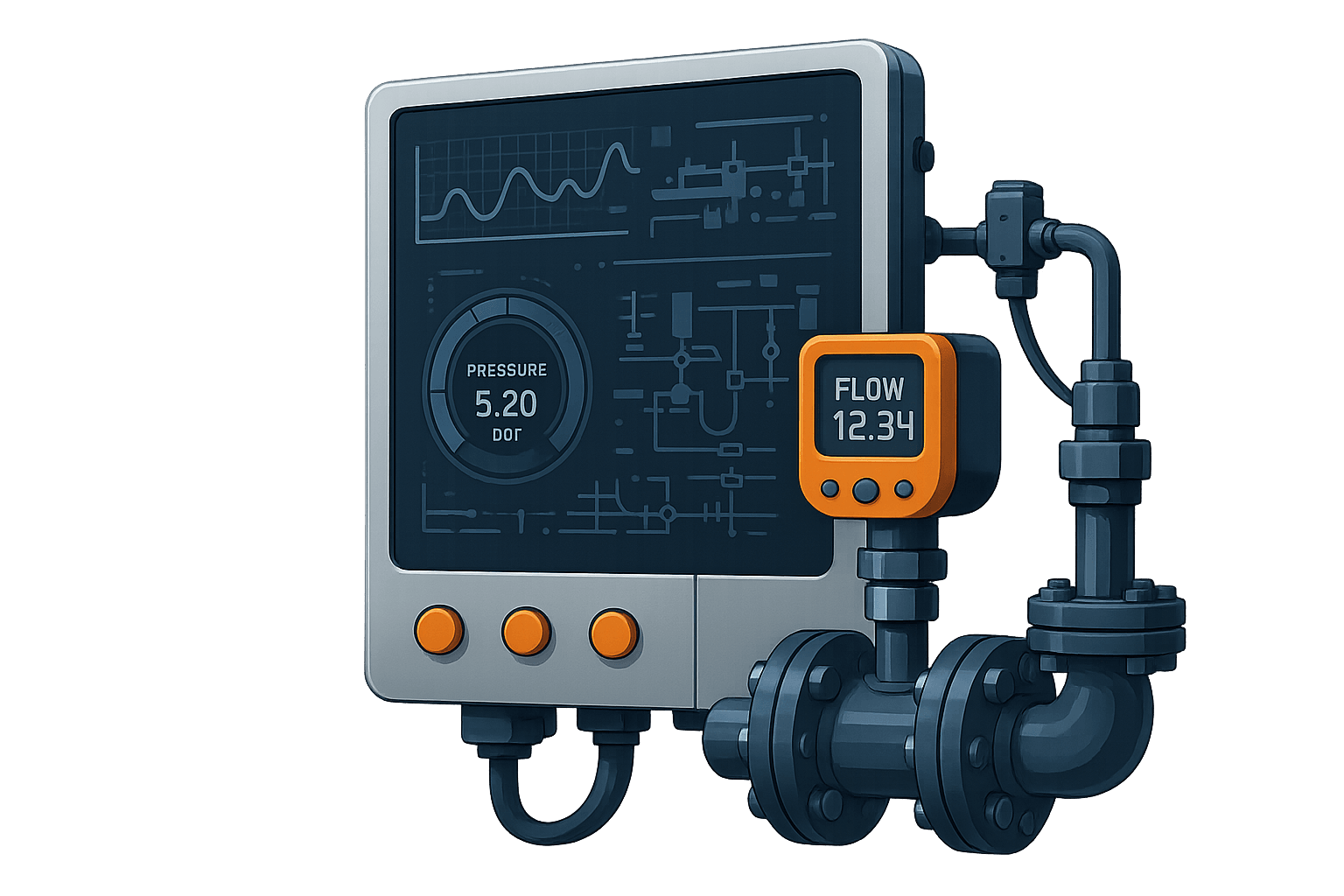 Endüstriyel otomasyon ve kontrol sistemleri. Akış, Basınç, Sıcaklık ve Nem, Seviye Kontrol Çözümleri